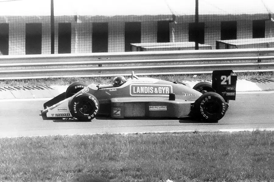 032 | 1987 | Budapest | Osella-Alfa Romeo FA1I | Alex Caffi | © carsten riede fotografie