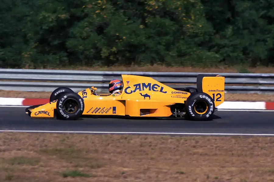 054 | 1990 | Budapest | Lotus-Lamborghini 102 | Martin Donnelly | © carsten riede fotografie