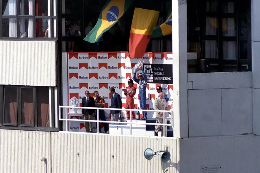 076 | 1990 | Budapest | Ayrton Senna + Thierry Boutsen + Nelson Piquet | © carsten riede fotografie