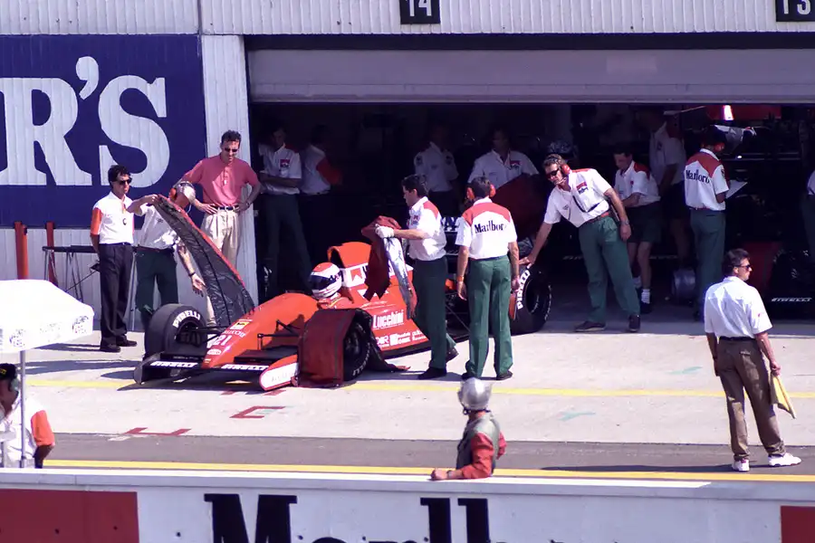 020 | 1991 | Budapest | BMS Dallara-Judd 191 | Emanuele Pirro | © carsten riede fotografie