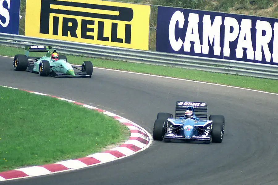 048 | 1991 | Budapest | Leyton House-Ilmor CG911 | Mauricio Gugelmin + Ligier-Lamborghini JS35B | Thierry Boutsen | © carsten riede fotografie