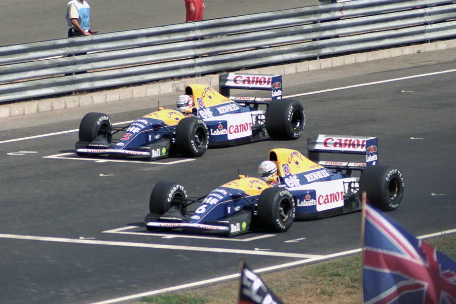 108 | 1992 | Budapest | Williams-Renault FW14B | Nigel Mansell + Riccardo Patrese | © carsten riede fotografie