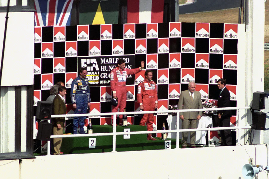 111 | 1992 | Budapest | Nigel Mansell + Ayrton Senna + Gerhard Berger | © carsten riede fotografie