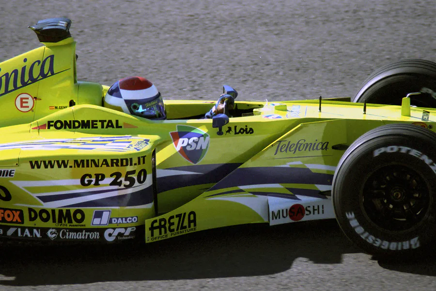 032 | 2000 | Spa-Francorchamps | Minardi-Fondmetal M02 | Marc Gene | © carsten riede fotografie