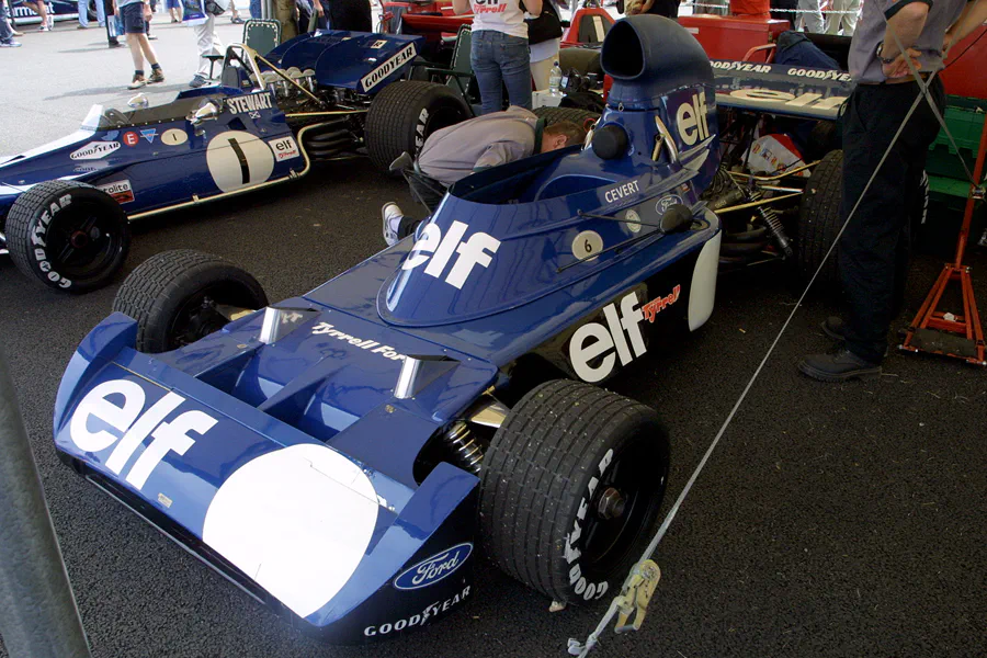 168 | 2003 | Goodwood | Festival Of Speed | Tyrrell-Ford Cosworth 005-006 (1972-1974) | © carsten riede fotografie
