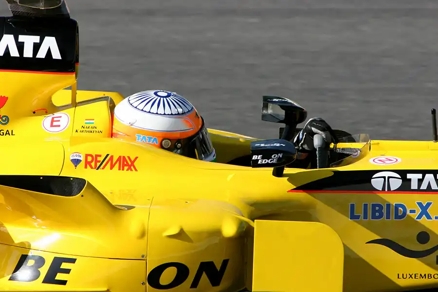 049 | 2005 | Spa-Francorchamps | Jordan-Toyota EJ15B | Narain Karthikeyan | © carsten riede fotografie