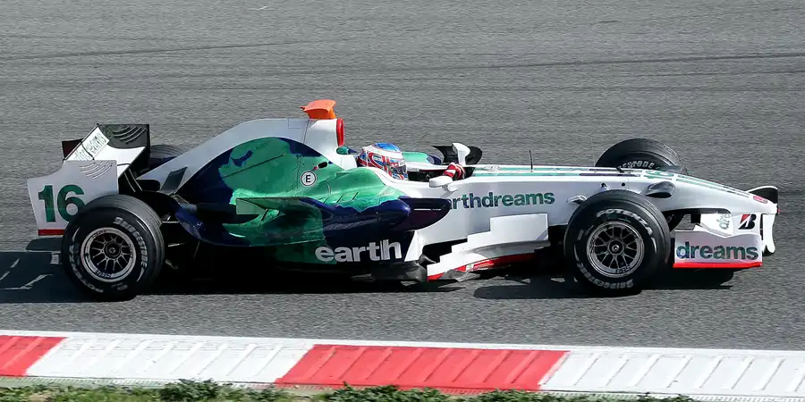 087 | 2008 | Barcelona | Honda RA108 | Jenson Button | © carsten riede fotografie