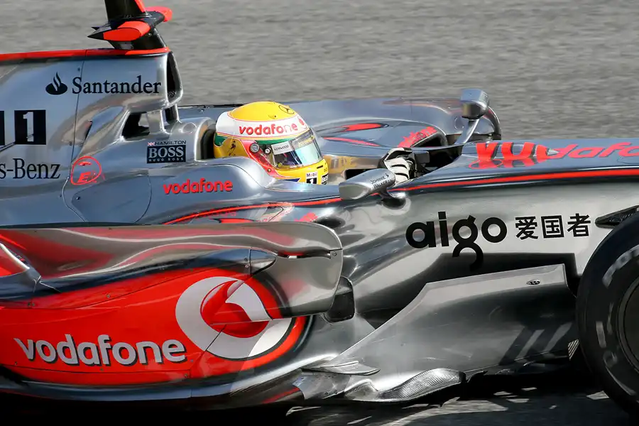 109 | 2008 | Barcelona | McLaren-Mercedes Benz MP4-23 | Lewis Hamilton | © carsten riede fotografie