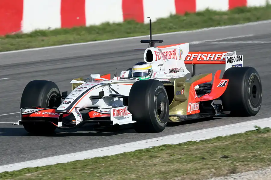 043 | 2008 | Barcelona | Force India-Ferrari VJM01 | Giancarlo Fisichella | © carsten riede fotografie