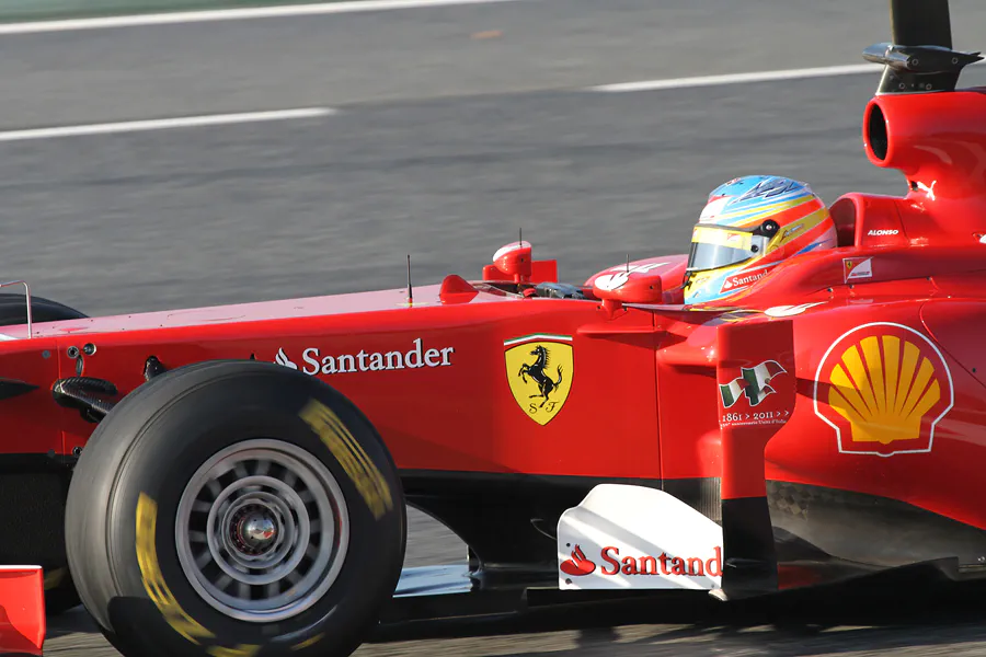 002 | 2011 | Barcelona | Ferrari 150° Italia | Fernando Alonso | © carsten riede fotografie