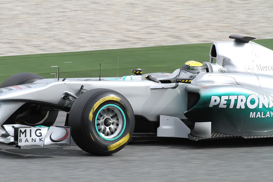 127 | 2011 | Barcelona | Mercedes Benz W02 | Nico Rosberg | © carsten riede fotografie
