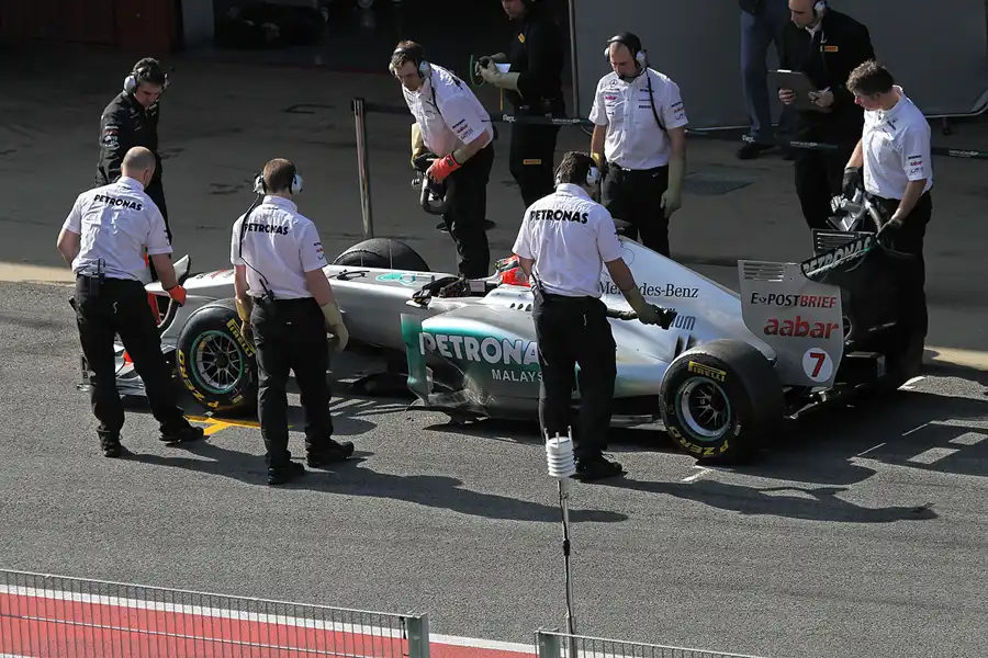 165 | 2011 | Barcelona | Mercedes Benz W02 | Michael Schumacher | © carsten riede fotografie
