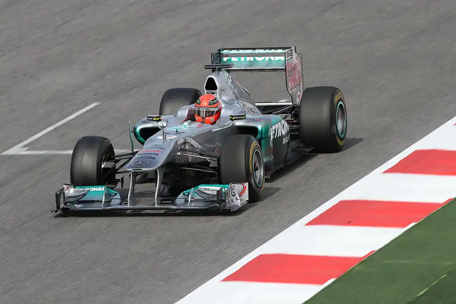 174 | 2011 | Barcelona | Mercedes Benz W02 | Michael Schumacher | © carsten riede fotografie