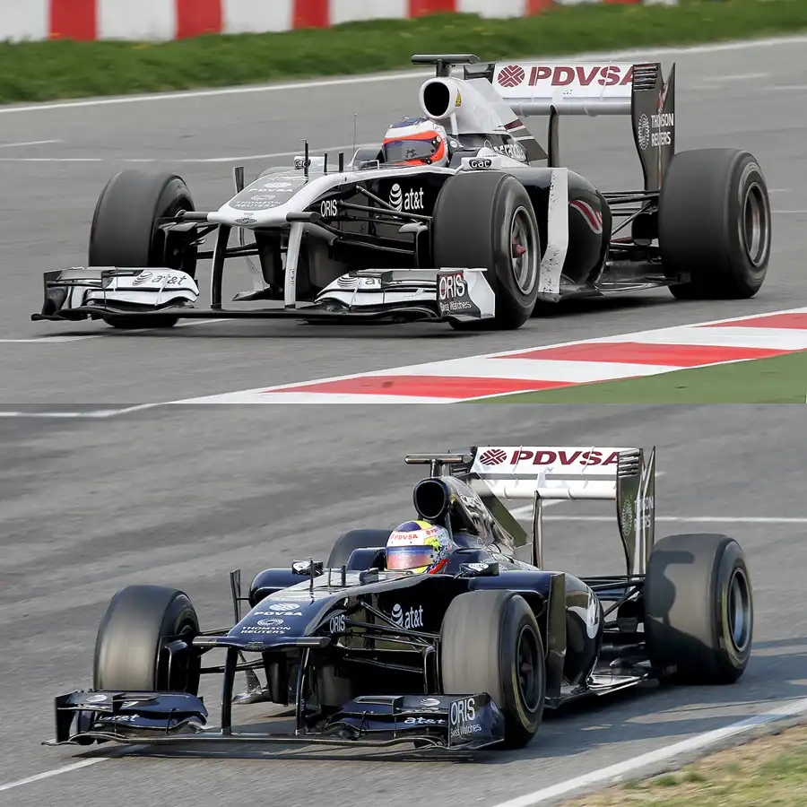 283 | 2011 | Barcelona | Williams-Cosworth FW33 | Technical Analysis – Drag-Reduction-System (DRS) – Adjustable Rear Wing | © carsten riede fotografie