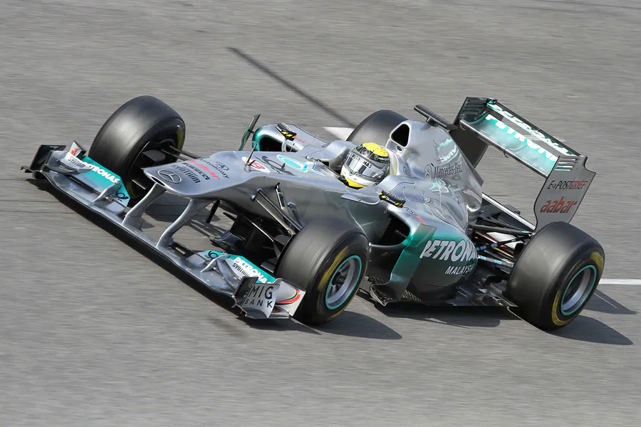 158 | 2011 | Barcelona | Mercedes Benz W02 | Nico Rosberg | © carsten riede fotografie