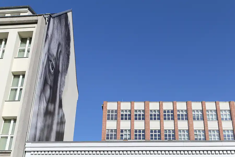 005 | 2013 | Berlin | JR – The Wrinkles Of The City | Prenzlauer Allee/Torstrasse | © carsten riede fotografie