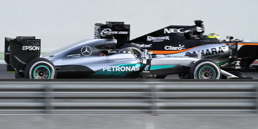 197 | 2016 | Barcelona | Mercedes F1 W07 Hybrid | Nico Rosberg + Force India-Mercedes-Benz VJM09 | Sergio Perez | © carsten riede fotografie