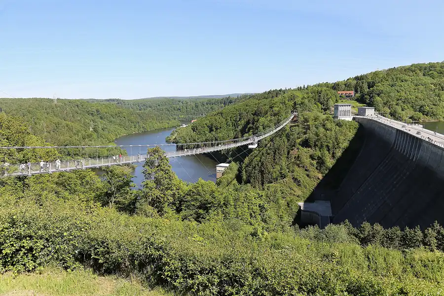 052 | 2017 | Rappbode-Talsperre | Titan RT – Längste Fussgänger Hängebrücke der Welt – Länge frei hängend 458,5 Meter – Höhe über Grund 100 Meter | © carsten riede fotografie