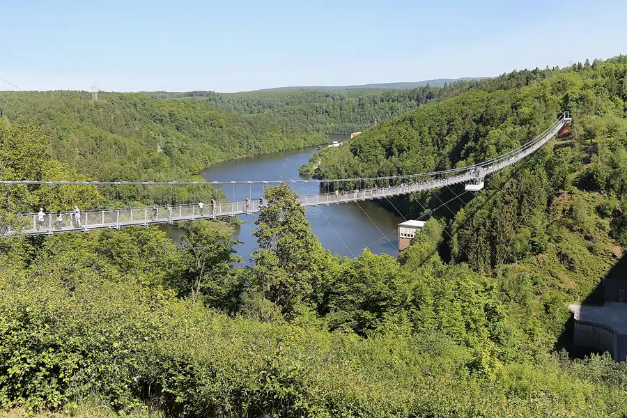 053 | 2017 | Rappbode-Talsperre | Titan RT – Längste Fussgänger Hängebrücke der Welt – Länge frei hängend 458,5 Meter – Höhe über Grund 100 Meter | © carsten riede fotografie