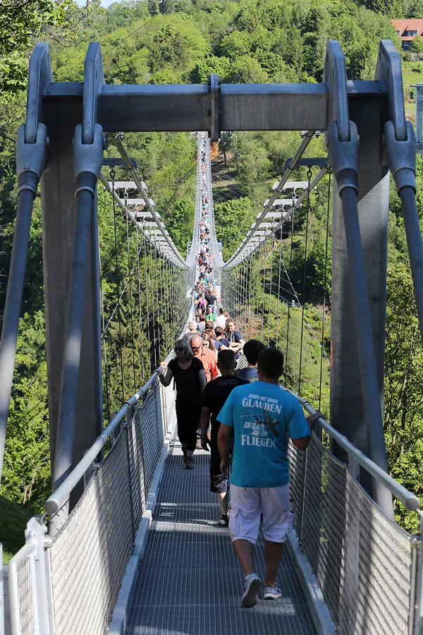 056 | 2017 | Rappbode-Talsperre | Titan RT – Längste Fussgänger Hängebrücke der Welt – Länge frei hängend 458,5 Meter – Höhe über Grund 100 Meter | © carsten riede fotografie