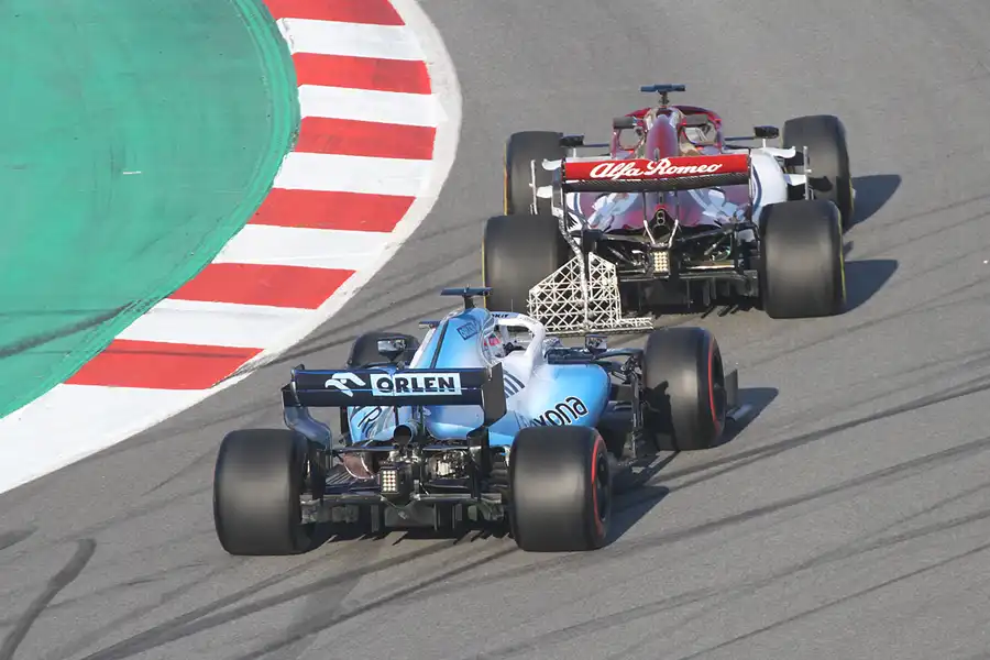 085 | 2019 | Barcelona | Williams-Mercedes-AMG FW42 | Robert Kubica + Alfa Romeo-Ferrari C38 | Kimi Raikkonen | © carsten riede fotografie