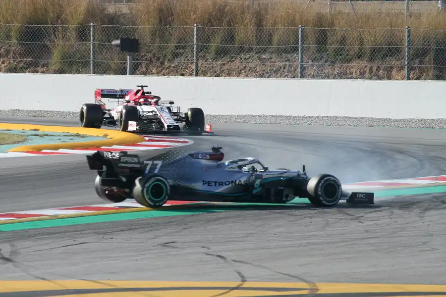 165 | 2020 | Barcelona | Mercedes-AMG F1 W11 EQ Performance | Valtteri Bottas + Alfa Romeo-Ferrari C39 | Kimi Raikkonen | © carsten riede fotografie