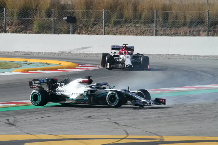 166 | 2020 | Barcelona | Mercedes-AMG F1 W11 EQ Performance | Valtteri Bottas + Alfa Romeo-Ferrari C39 | Kimi Raikkonen | © carsten riede fotografie