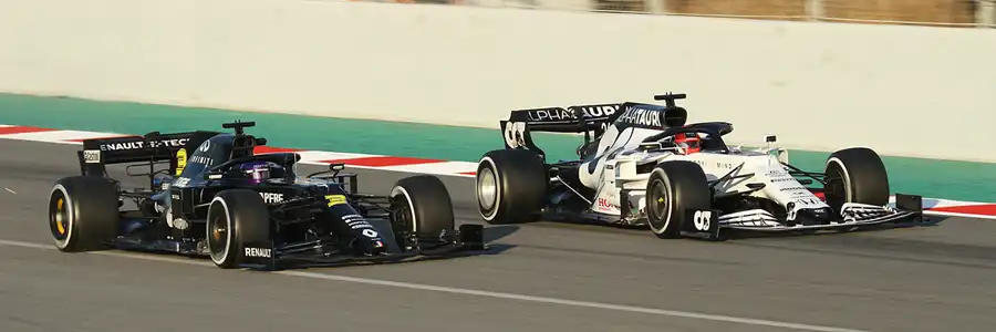 327 | 2020 | Barcelona | Renault R.S.20 | Daniel Ricciardo + AlphaTauri-Honda AT01 | Daniil Kvyat | © carsten riede fotografie