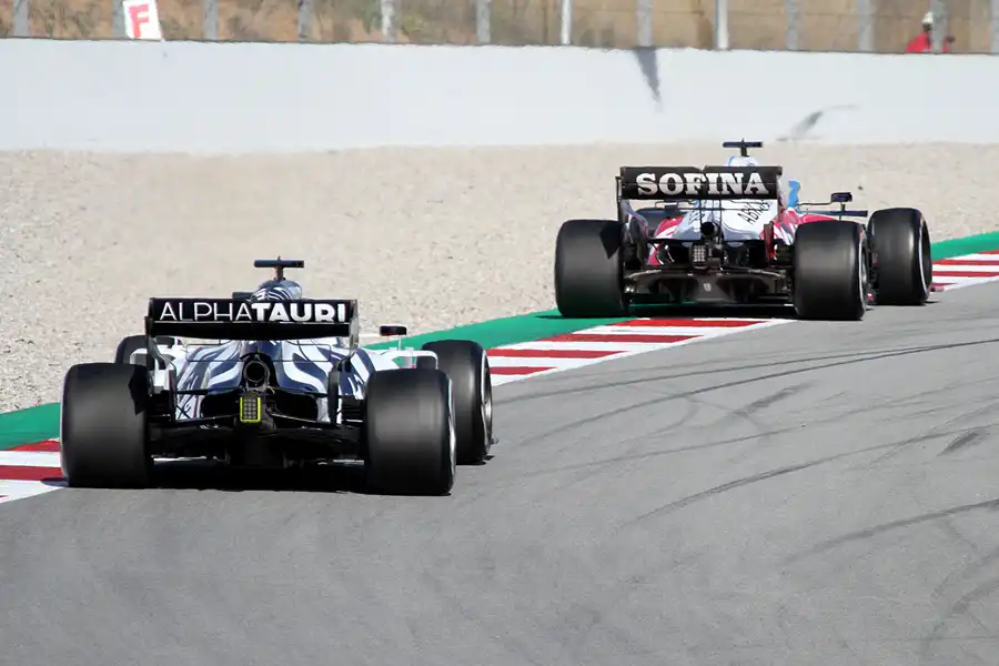 238 | 2020 | Barcelona | Williams-Mercedes-AMG FW43 | Nicholas Latifi + AlphaTauri-Honda AT01 | Pierre Gasly | © carsten riede fotografie