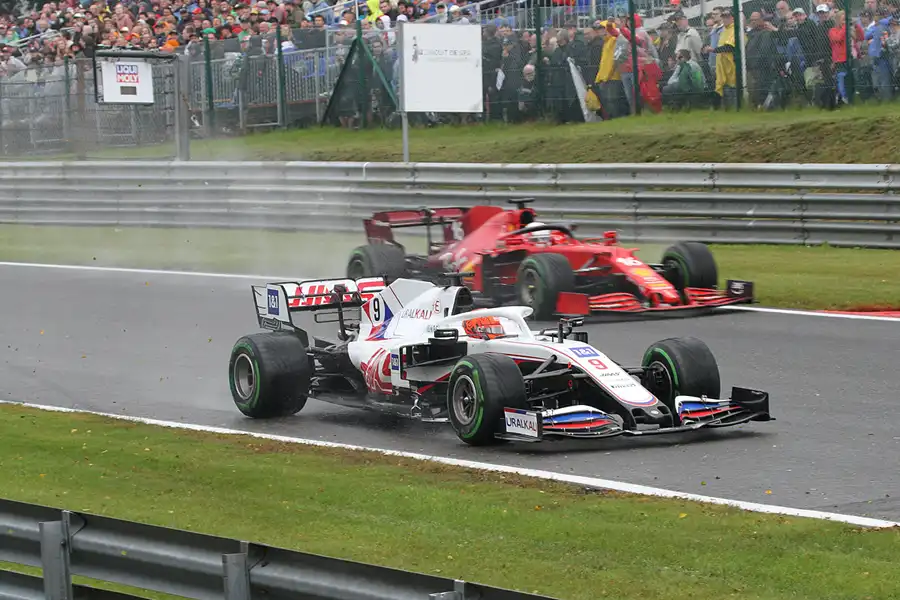 048 | 2021 | Spa-Francorchamps | Haas-Ferrari VF-21 | Nikita Mazepin + Ferrari SF21 | Charles Leclerc | © carsten riede fotografie
