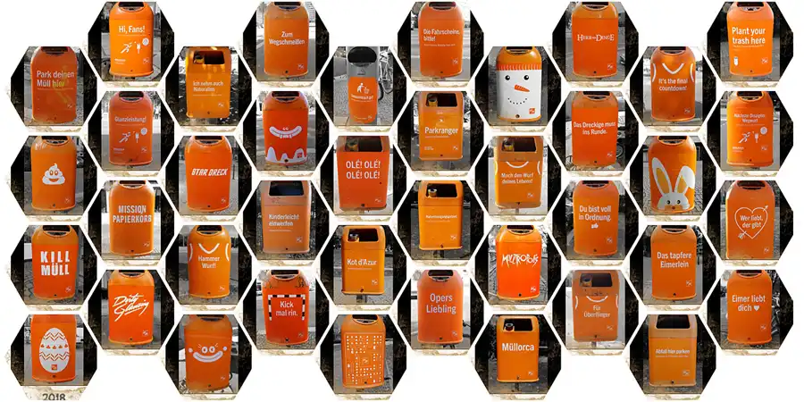 1900 | EUROPA | HAU REIN ! – LUSTIGE MÜLLEIMER-SPRÜCHE | © carsten riede fotografie